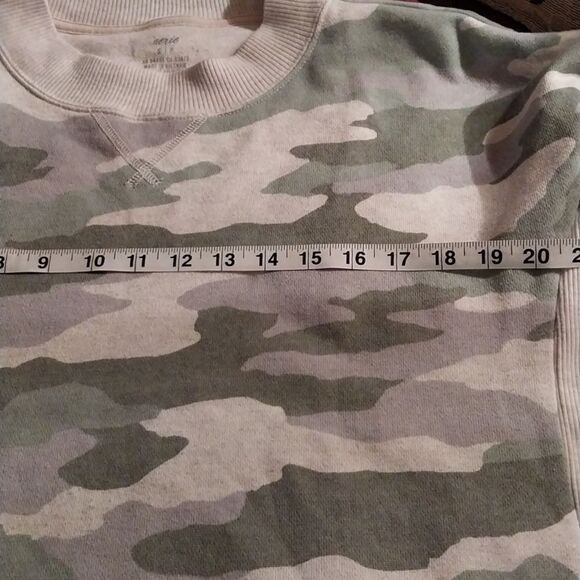 Aerie  Women Sweatshirt  Pullover Camo Crewneck Relaxed Stretch Preppy S… - Picture 14 of 16